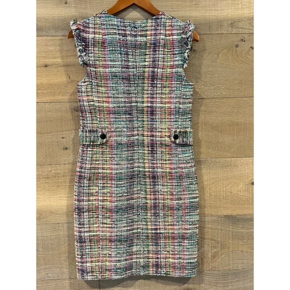 NWOT Akris Punto Raw-Edge Tweed Dress Size 4 - Picture 5 of 10
